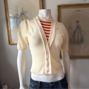 1950s Puff Sleeve Sweater